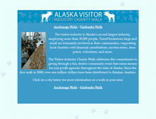 Tablet Screenshot of alaskacharitywalk.org